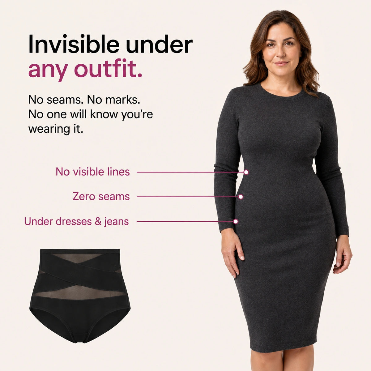 High-Waisted Sculpt Brief